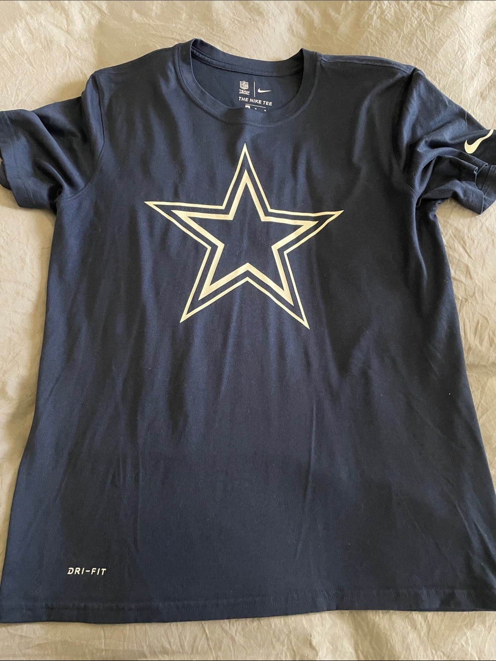 Nike Navy T-Shirt with White Dallas Star Graphic